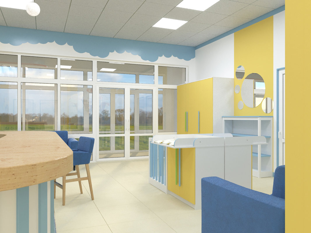Дизайн проект детского семейного центра 